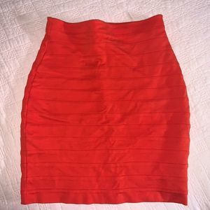 Express red skirt
